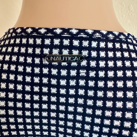 Nautica Black and White Checkered Blouse - Picture 8 of 15